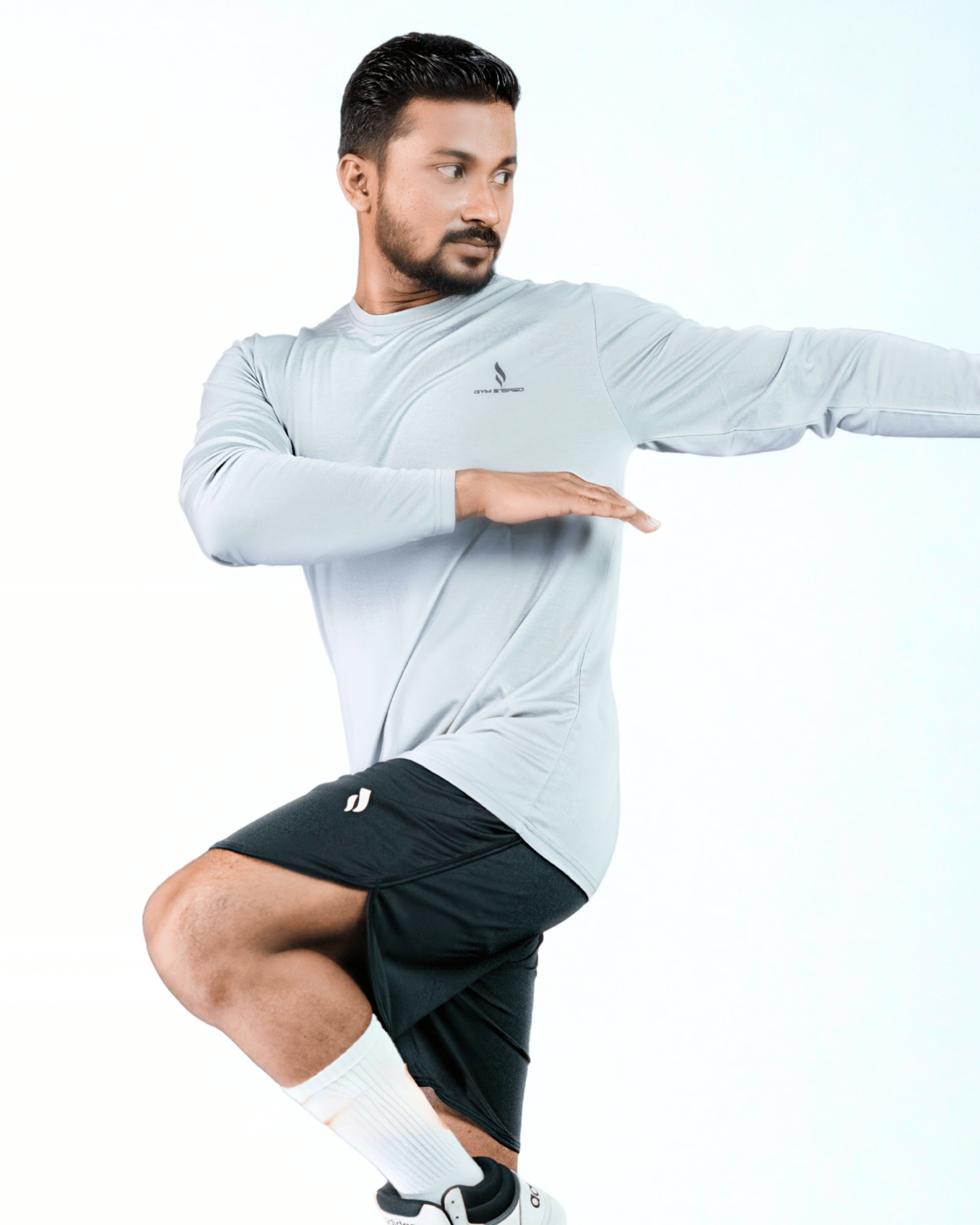 FULL SLEEVE TEE (Black / Ash)