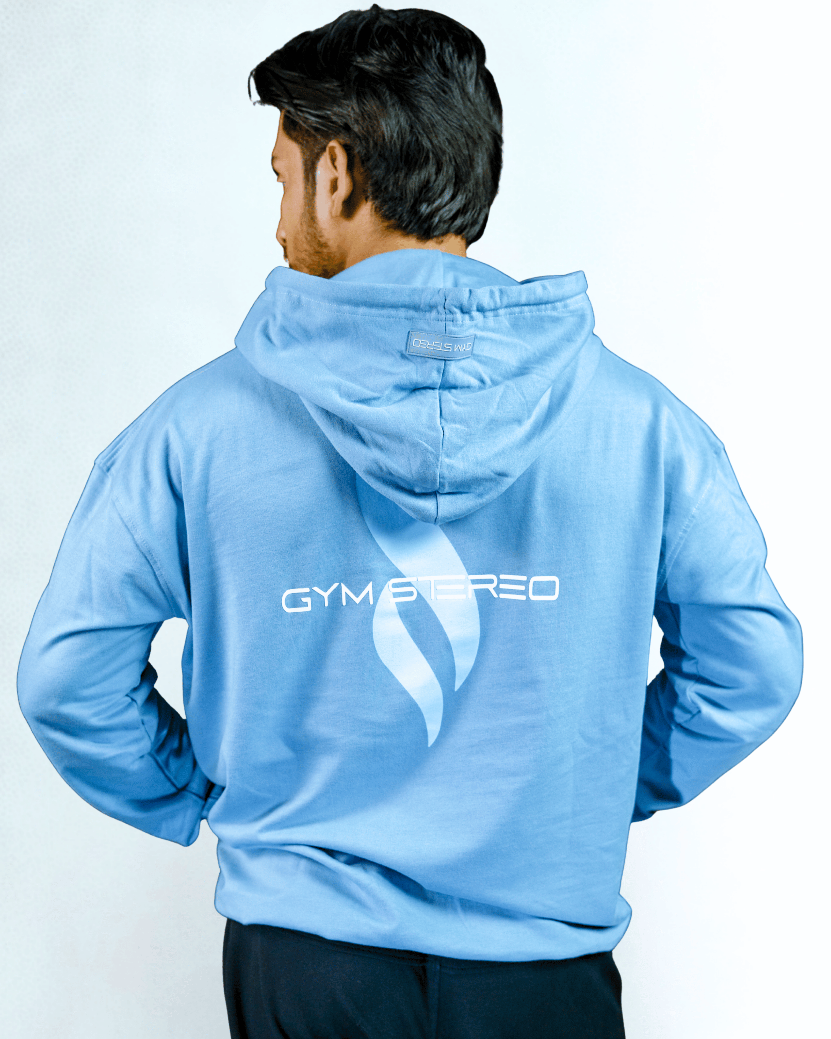 HOODIE (Black / Sky Blue)