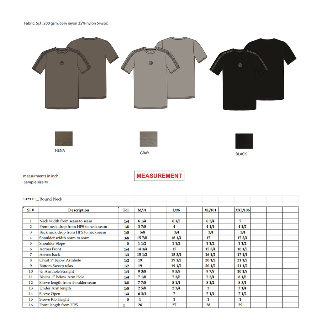 GSW Short Sleeve Tee (Black / Gray / Henna)