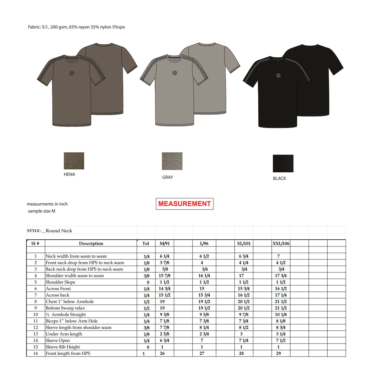 GSW Short Sleeve Tee (Black / Gray / Henna)