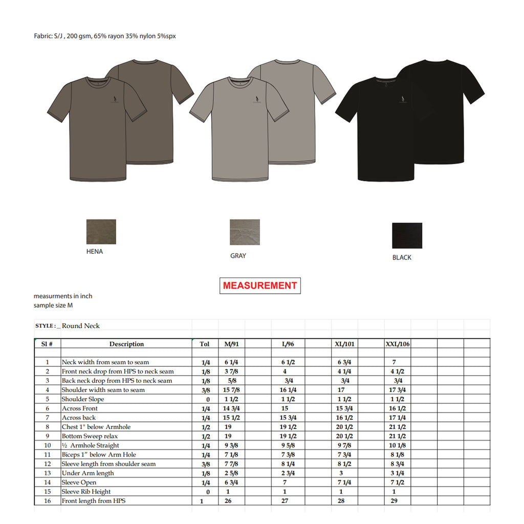 Flexline Tee (Black/Ash/Henna)