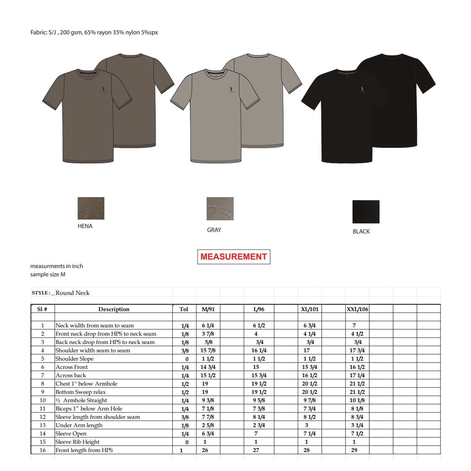 Flexline Tee (Black/Ash/Henna)