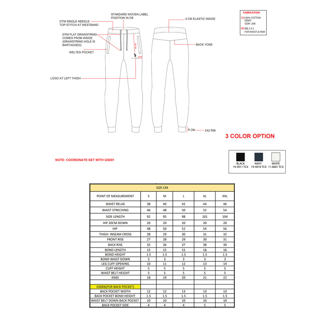 Performance Trouser (Black / Navy)
