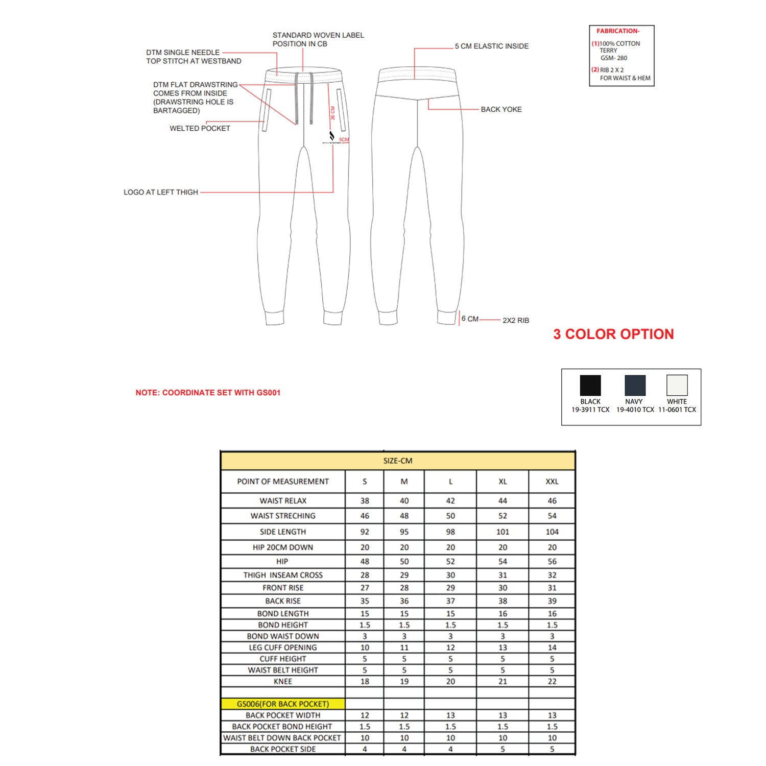Performance Trouser (Black / Navy)