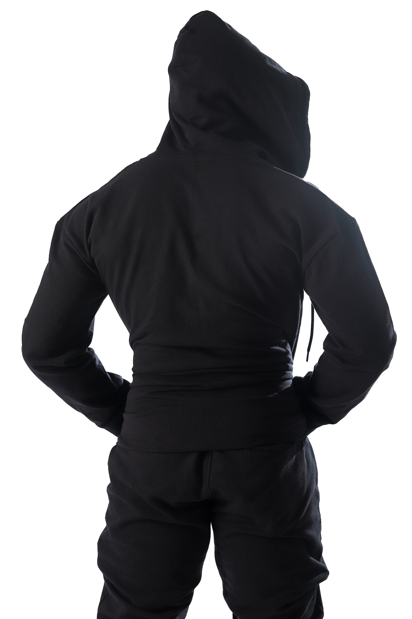 Zipper Hoodie(Black / Porpoise)