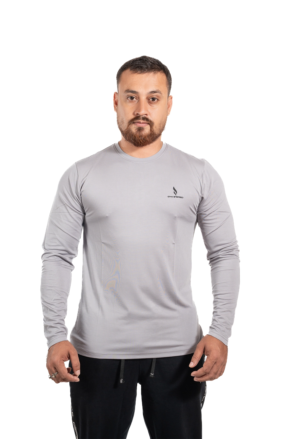 GSW Long Sleeve Tee (Black / Gray)