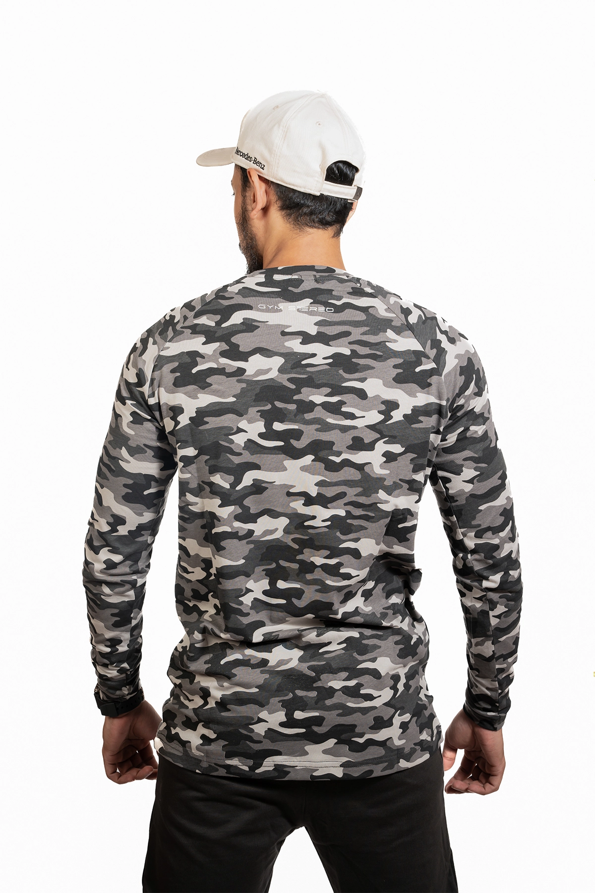 Printed Full Sleeve Tee (Camo Print)