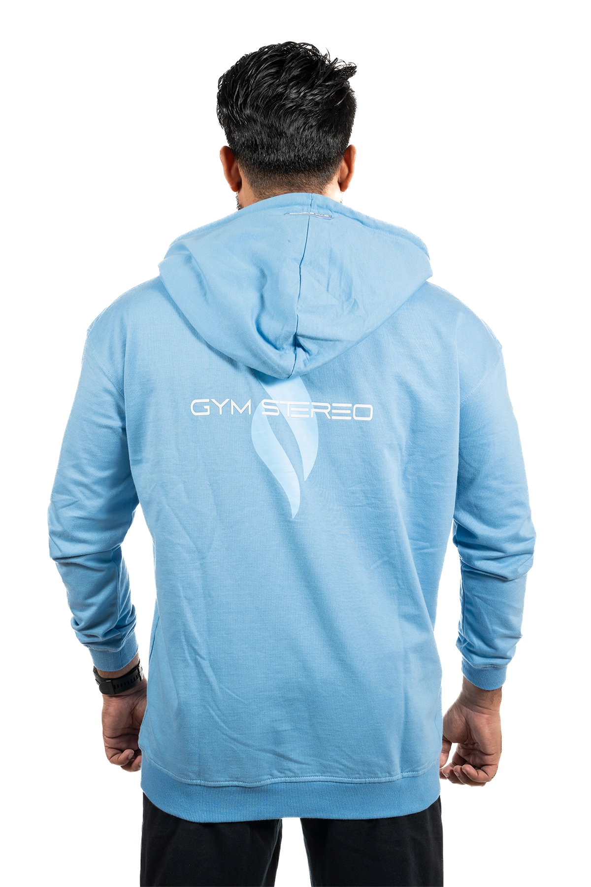 Hoodie(Black / Sky Blue)
