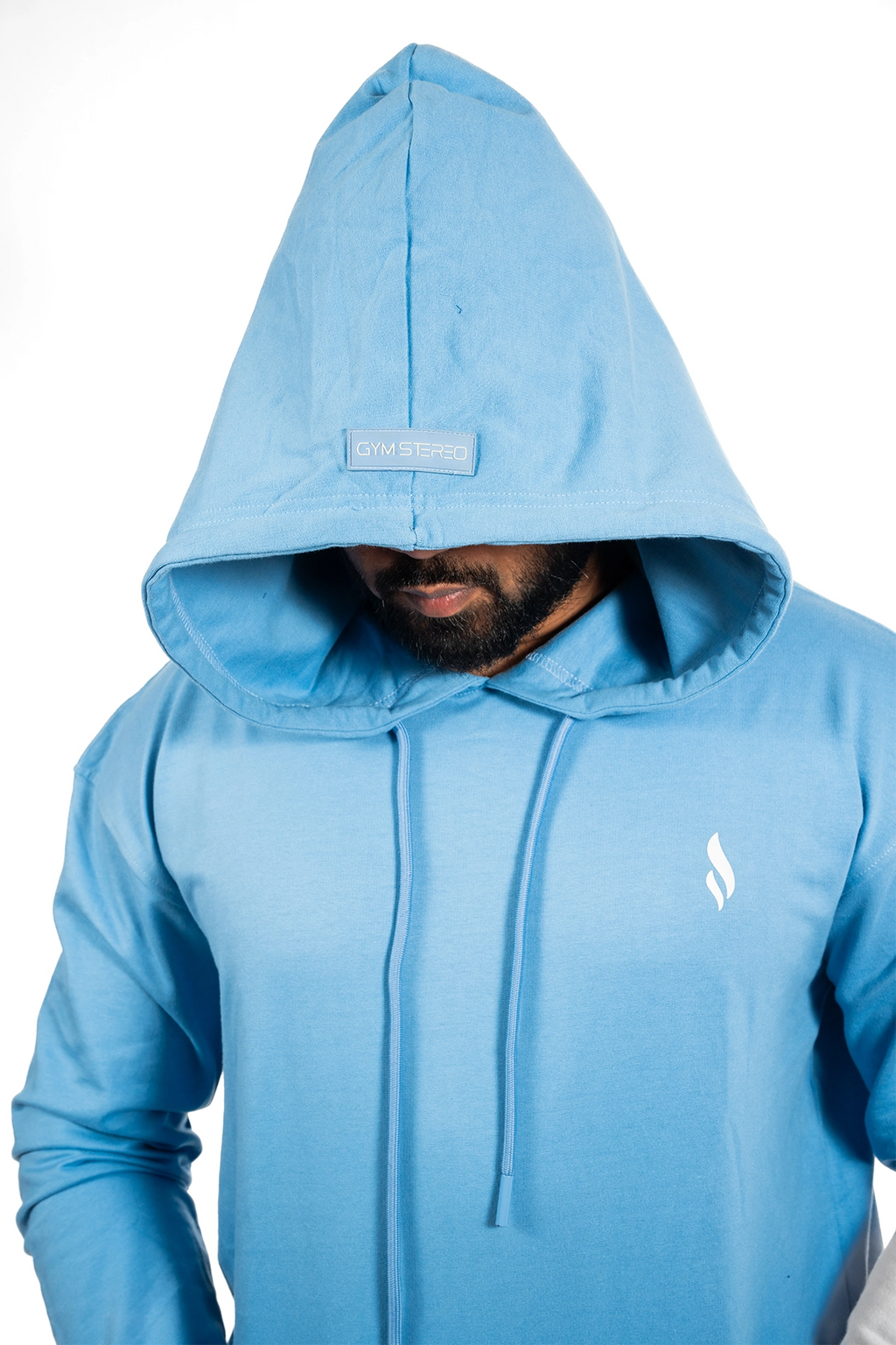 Hoodie(Black / Sky Blue)